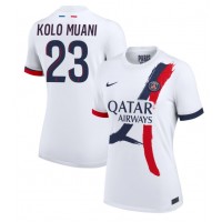 Camiseta Paris Saint-Germain Randal Kolo Muani #23 Visitante Equipación para mujer 2024-25 manga corta